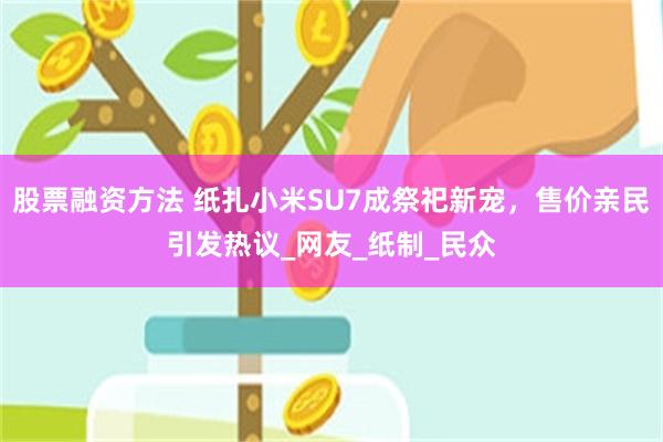 股票融资方法 纸扎小米SU7成祭祀新宠，售价亲民引发热议_网友_纸制_民众